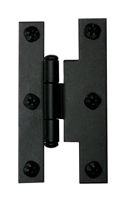 ACORN MFG, Acorn 1-11/16 in. W Iron Black Iron H-L Hinge 1 pk