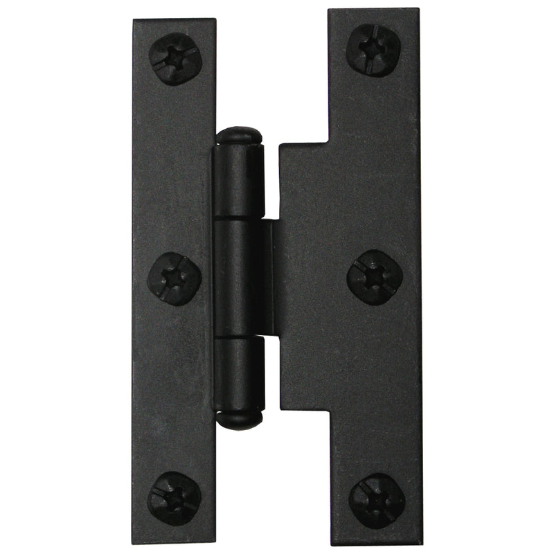 ACORN MFG, Acorn 1-11/16 in. W Iron Black Iron H-L Hinge 1 pk