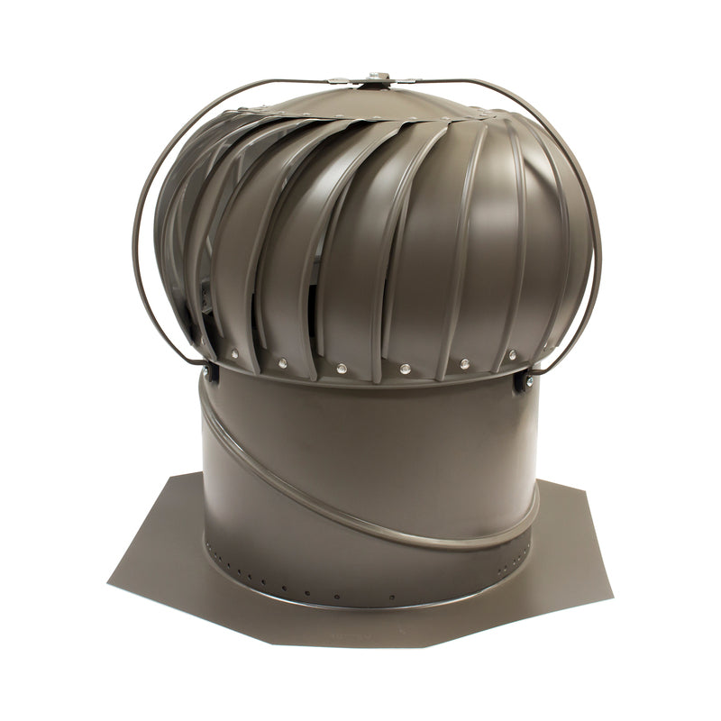 AIR VENT INC, Air Vent Air Hawk 18,9 po H x 12 po Dia. Dia. Turbine et base en aluminium Weatherwood