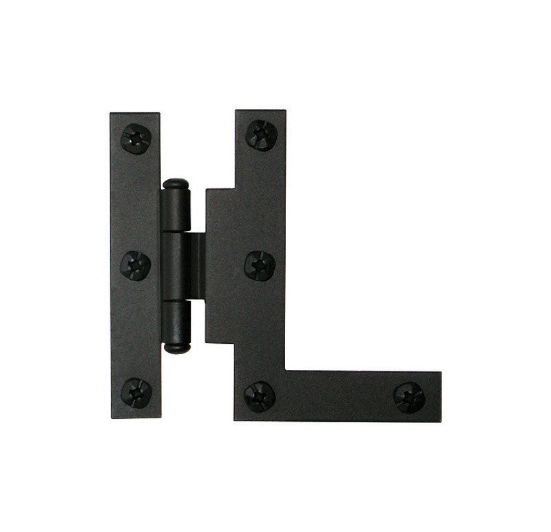 ACORN MFG, Arcon 1-11/16 in. W X 3 in. L Smooth Black Iron H-L Hinge 1 pk